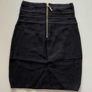 NWT BEBE Black Bodycon Mini Skirt
